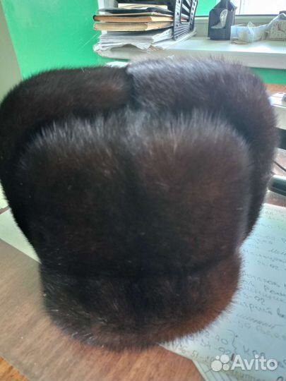 Норковая шапка мужская новая 58