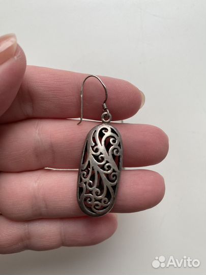 Серьги винтажные (серебро)