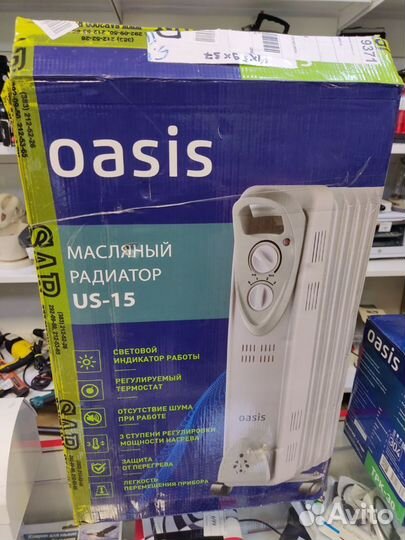 Масляный обогреватель Oasis us-15