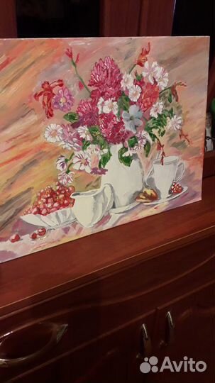 Картина маслом Цветы