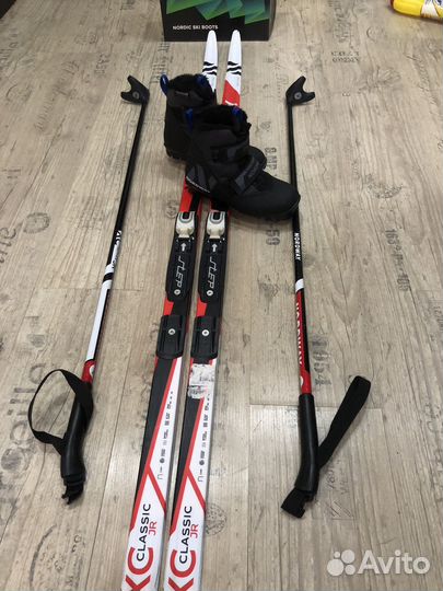 Лыжи беговые детские 150 с ботинками