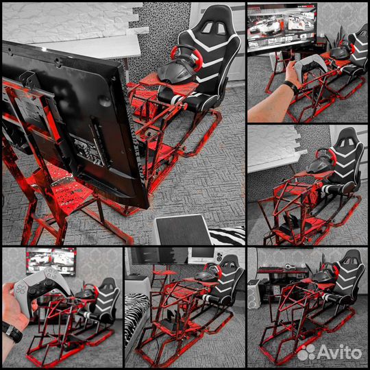 Кокпит+кресло+руль xbox one, ps4, pc, доставка