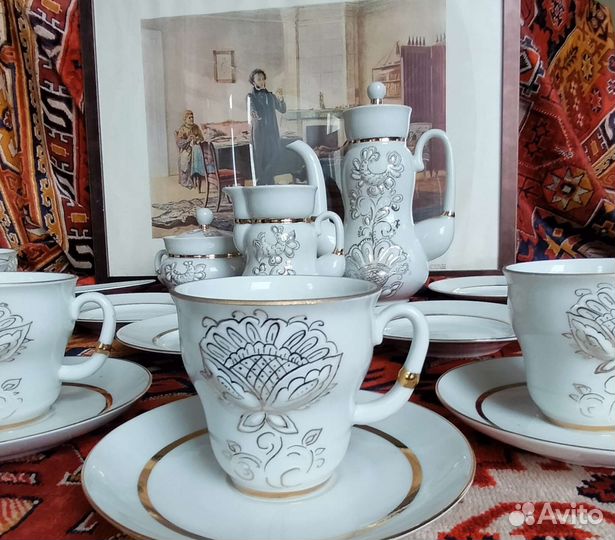 Сервизы лфз,статуэтки, чайные кофейные пары лфз