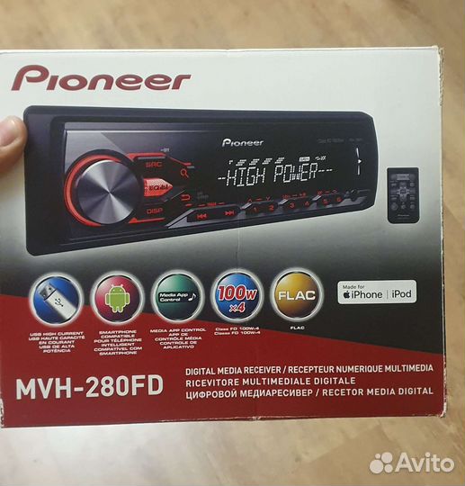 Магнитола pioneer mvh 280fd