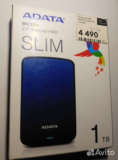 Внешний hdd adata hv320 1TB новый