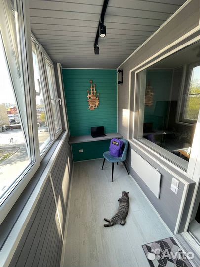 Отделка балкона под ключ в Красноярске Арт. 38