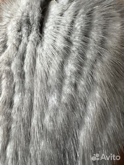 Шапка норковая вязаная новая