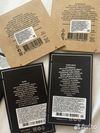 Пробники нишевой парфюмерии саше