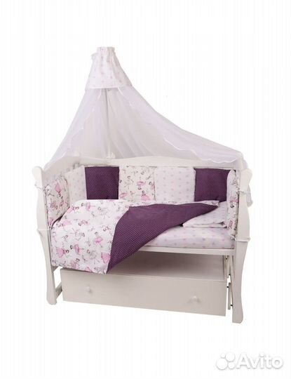 Комплект детского постельного белья, бортики