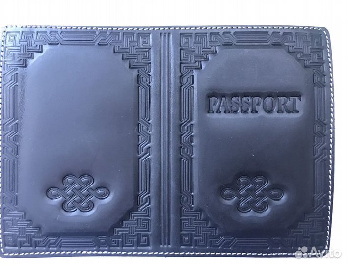 Кожаная обложка на паспорт
