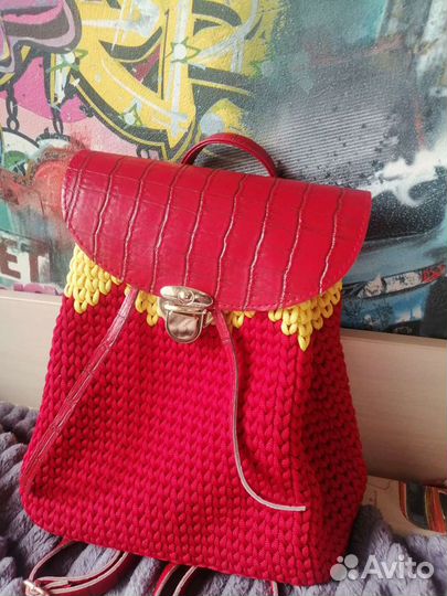 Рюкзаки вязанные