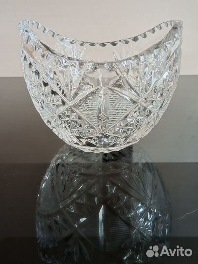 Ваза хрустальная СССР, конфетница