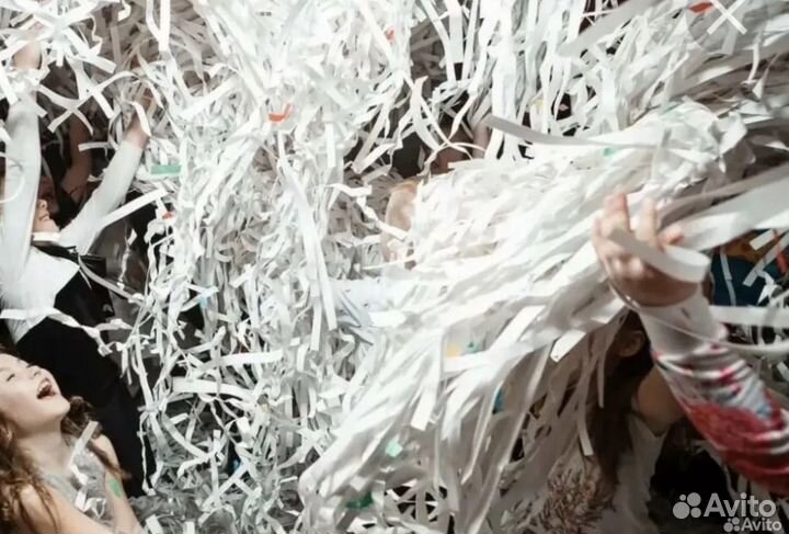 Бумага для бумажной дискотеки / бумажного шоу