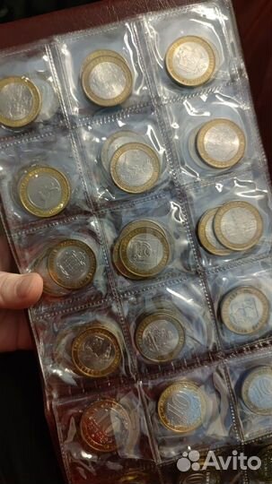 Юбилейные монеты 10рублей набор