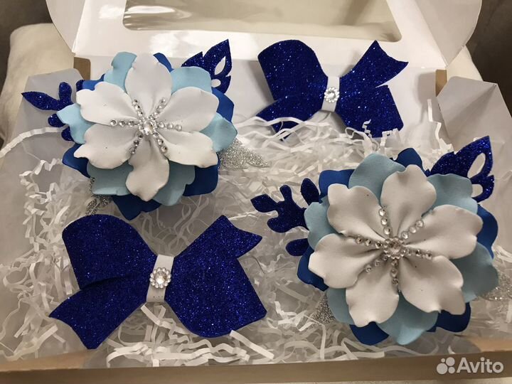 Набор - резиночки и бантики для волос