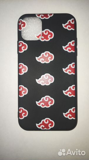 Чехол на iPhone 11 с облаками Akatsuki Naruto