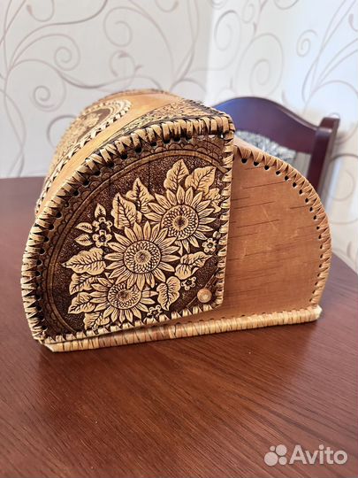 Берестяная хлебница