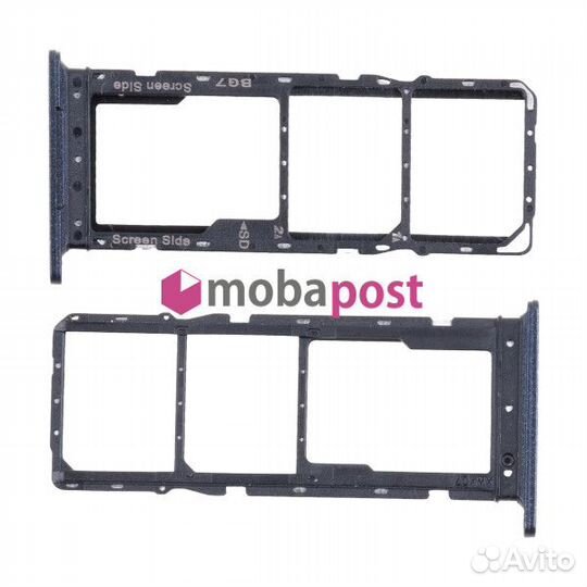 Держатель SIM для Tecno Spark 20C (BG7n) Черный