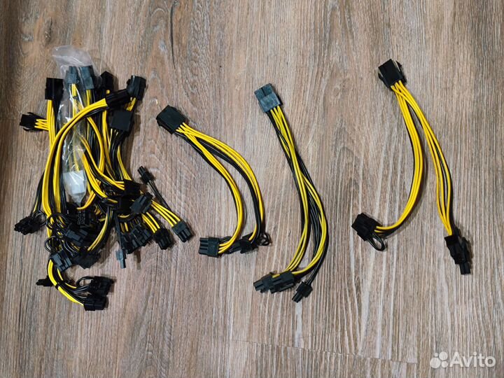 Переходники sata-6pin, sata-molex, 8pin-2x8pin