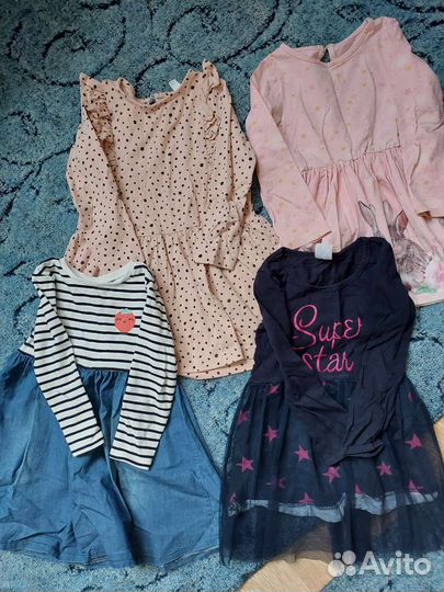 Пакет одежды на девочку 98 104
