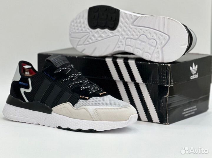 Кроссовки мужские Adidas Nite jogger серые