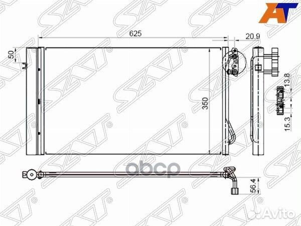 Радиатор кондиционера BMW 1-Series 04-13 / 3-Se
