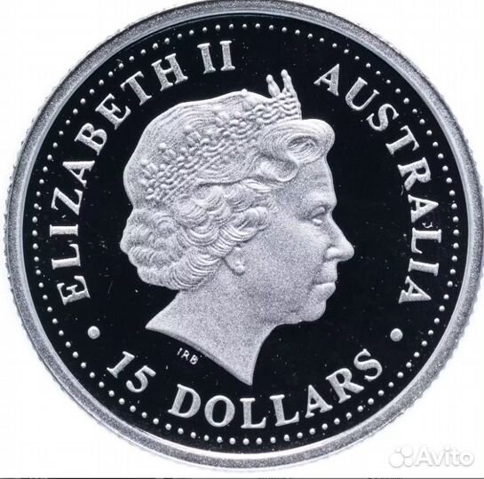 Монета Австралия 15 долларов 2006 Платина