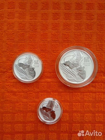 Австралия 1 доллар 2020г. Лунар 3 Год Мыши