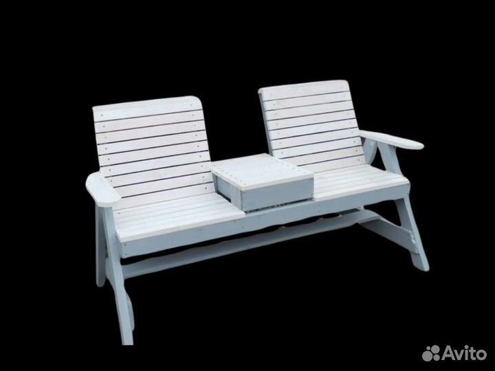 Скамейка уличная со столиком в дом дачу участок