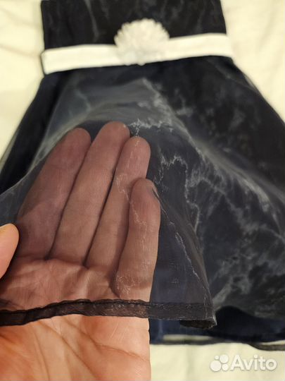 Нарядное платье для девочки 110 116 синее