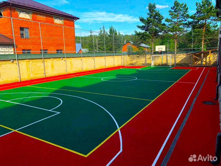 Спортивная площадка уличная (футбол, баскетбол, те