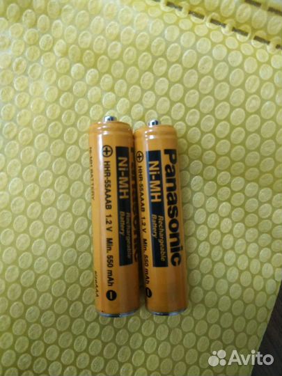 Батарейки аккумуляторные Panasonic 1,2в