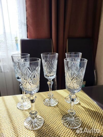 Фужеры хрустальные СССР
