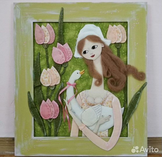 Текстильная картина 