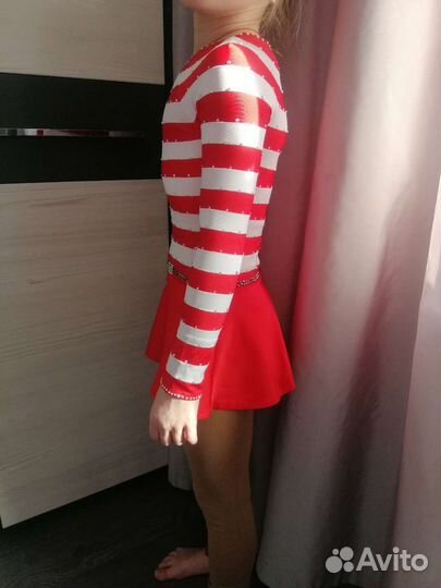 Платье для фигурного катания 128-134 ручная работа