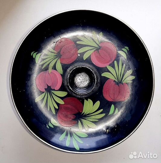 Винтажная фруктовница на ножке