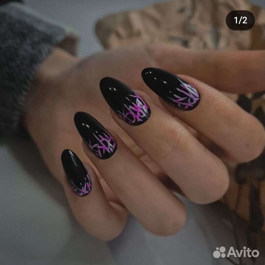 Маникюр наращивание ногтей