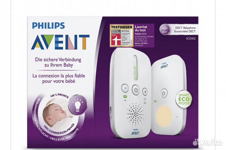 Радионяня philips avent SCD502/52