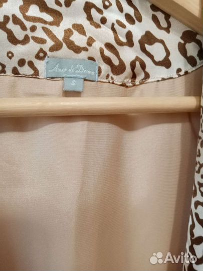 Халат женский длинный шелковый