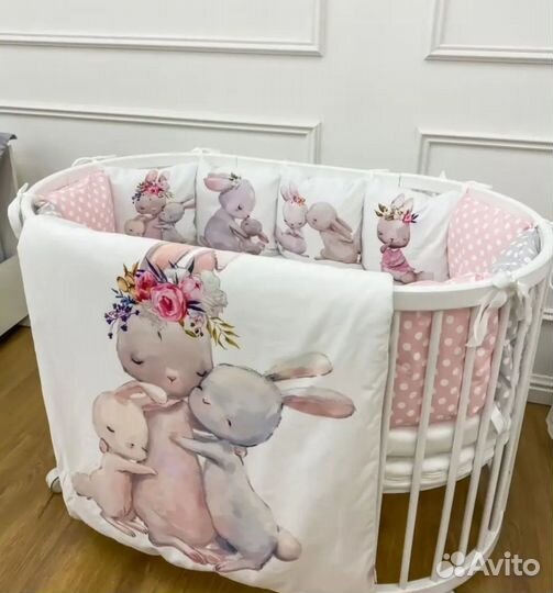 Бортики в кроватку для новорожденных