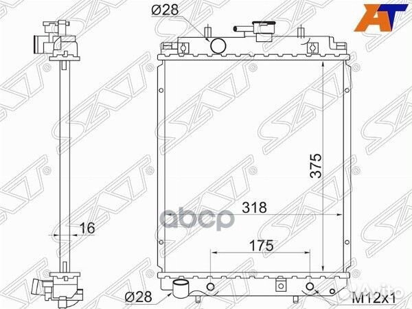Радиатор Daihatsu Storia 98-04 / YRV 00-05