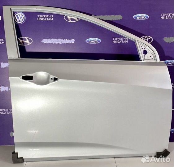 Дверь перед. правая Hyundai Solaris 11-17 серебро