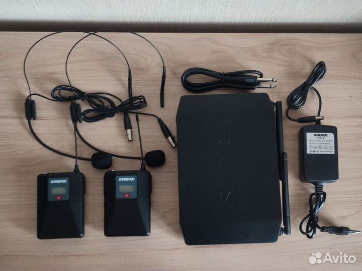 Радиомикрофоны Shure Glxd4 два головных микрофона