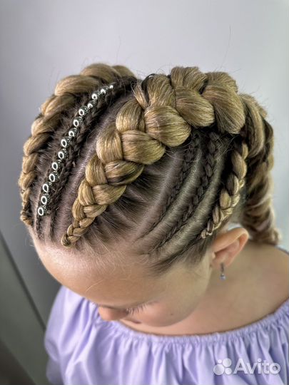 Плетение кос с канекалоном