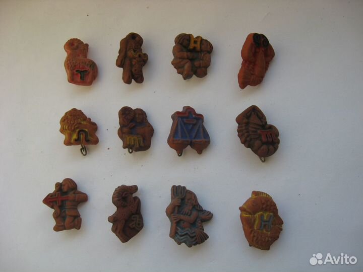 Антикварные знаки зодиака редкость значки