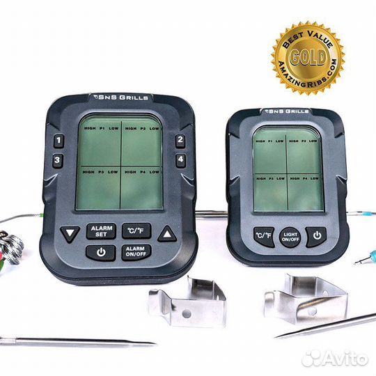 Цифровой термометр для мяса SNS-500, Slow ‘N Sear