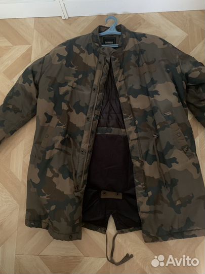 Парка пуховик pull and bear демисезон мужской