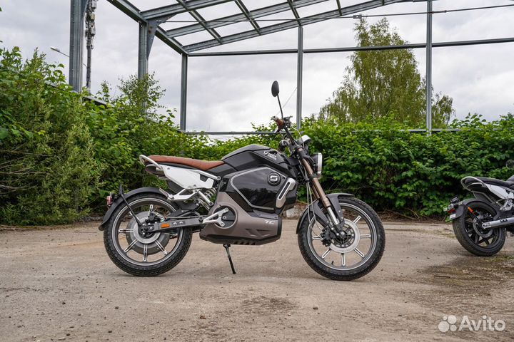 Электромотоцикл white siberia super soco tc
