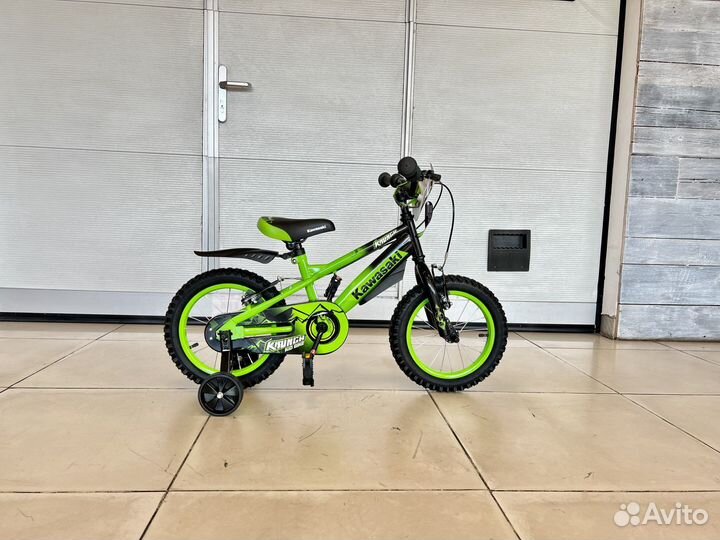 Велосипед kawasaki krunch 14 зеленый