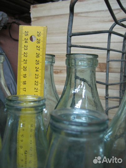 Ящик. Бутылки кефир СССР